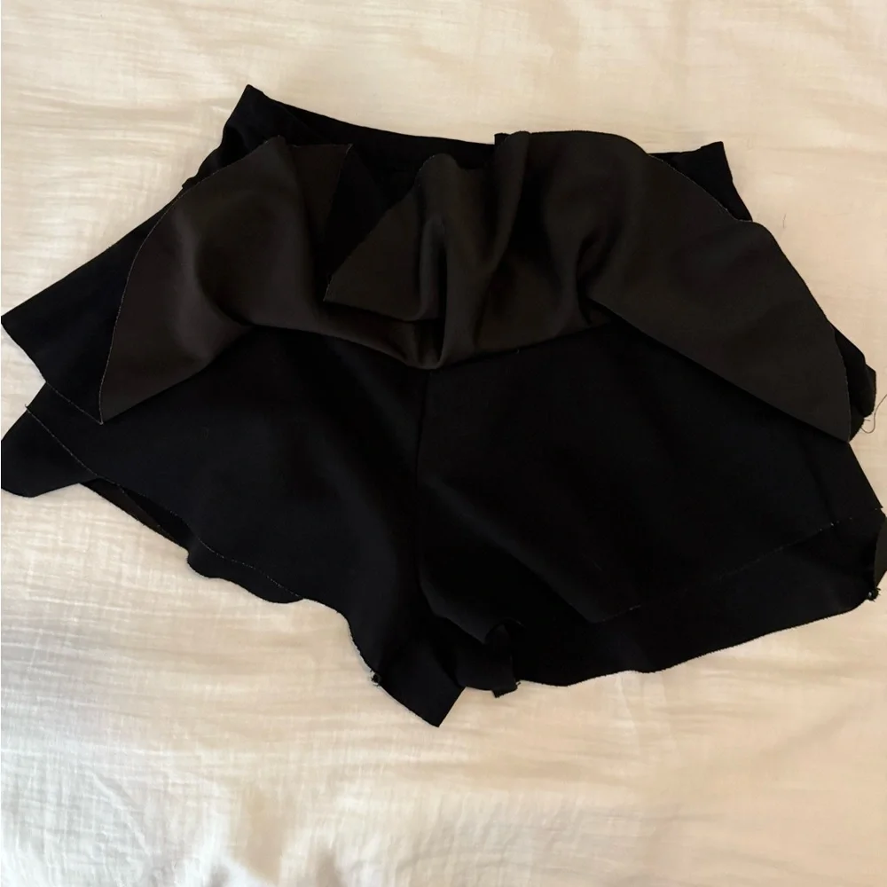 Black Ruffle Skort - Picture 1 of 3